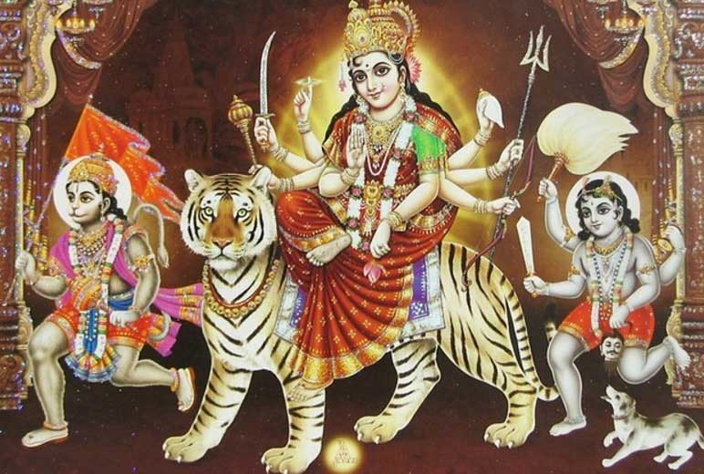 Mata Durga, Shree Hanumanji Maharaj and Shree Kaal Bhairav Bhagwan