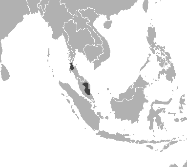 Malayan tiger panthera tigris jacksoni distribution map